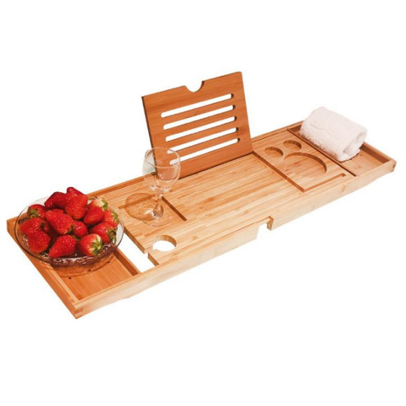 Bamboo Bathtub Tray - GenieUs Shop